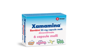 Xamamina mal di viaggio 50 mg capsule molli  xamamina mal di viaggio bambini 25 mg capsule molli  dimenidrinato