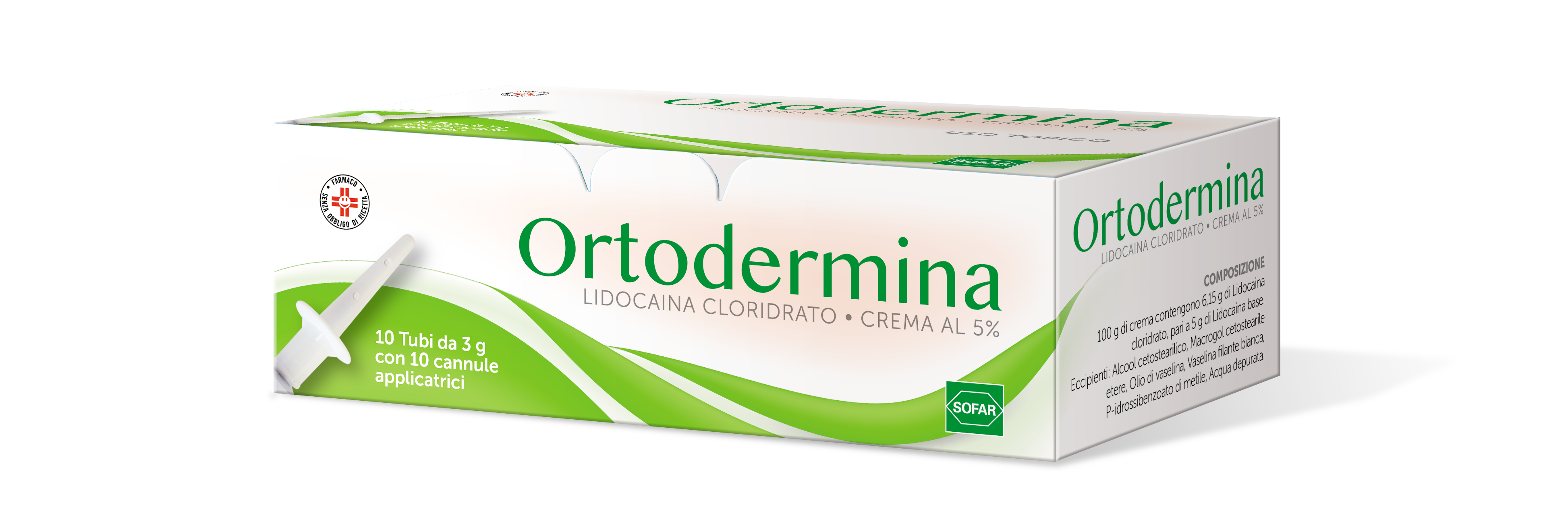 Ortodermina crema al 5%    lidocaina cloridrato