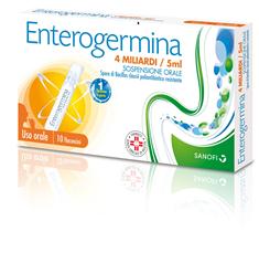 Enterogermina 4 miliardi / 5 ml sospensione orale  spore di bacillus clausii poliantibiotico resistente &ndash; uso orale
