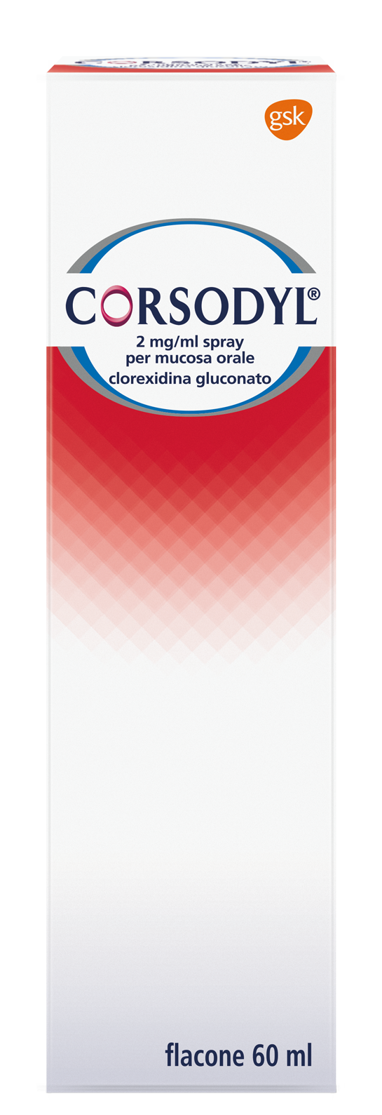 Corsodyl 2 mg/ml spray per mucosa orale clorexidina gluconato