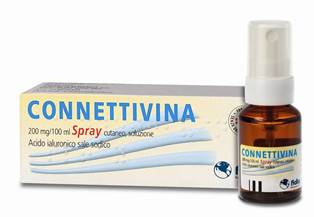 Connettivina 2 mg/ ml spray cutaneo, soluzione  acido ialuronico sale sodico