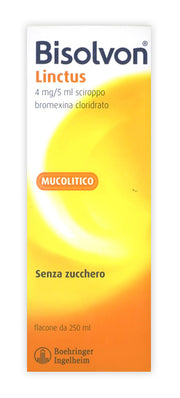 Bisolvon linctus 4 mg/5 ml sciroppo - gusto cioccolato-ciliegia  bromexina cloridrato