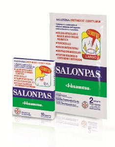 Salonpas 36,06 mg/32,73mg/7,11mg cerotti medicati  10 cerotti  metile salicilato/levomentolo/dl-canfora