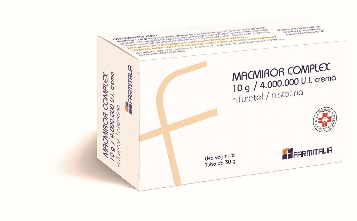 Macmiror complex 10 g/4.000.000 u.i. crema vaginale  nifuratel e nistatina
