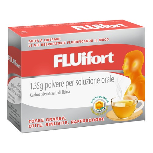 Fluifort 1,35 g polvere per soluzione orale  carbocisteina sale di lisina