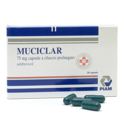Muciclar "75 mg capsule a rilascio prolungato"20 capsule"