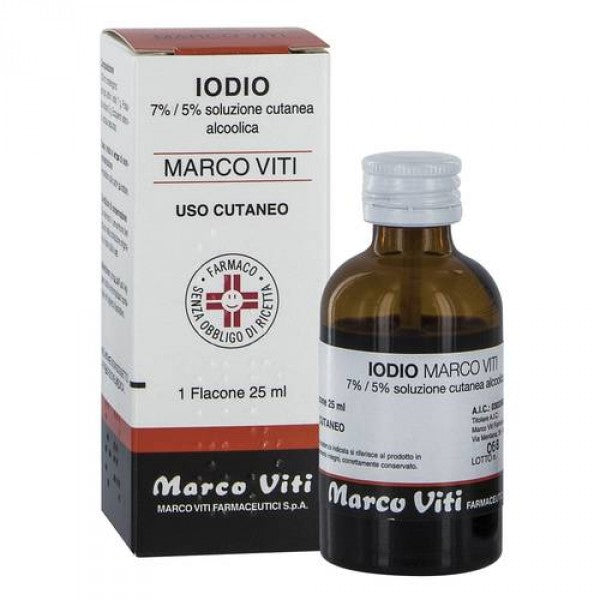 "7%/5% soluzione cutanea alcoolica"1 flacone 25 ml"