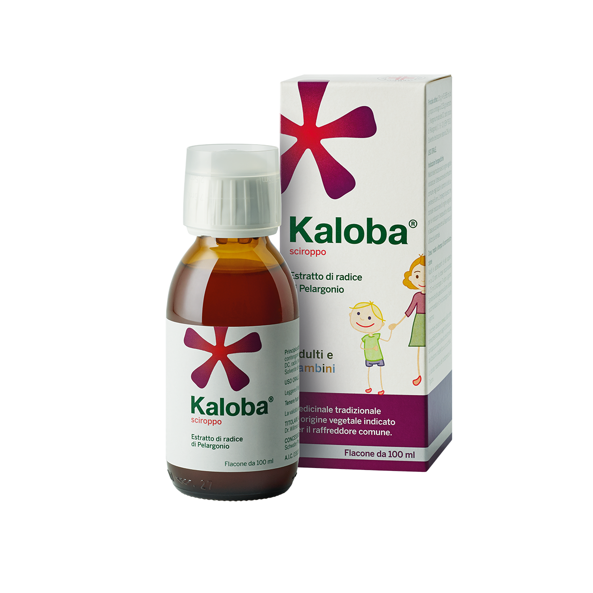 Kaloba sciroppo  estratto di radice di pelargonio