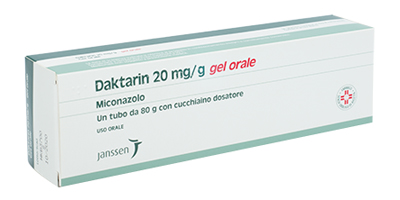 Daktarin 20 mg/g gel orale  miconazolo