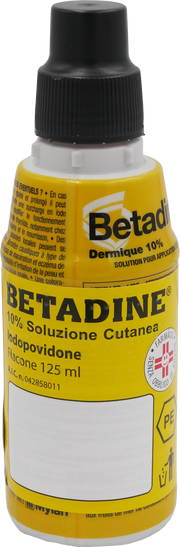 "10% soluzione cutanea"flacone 125 ml"