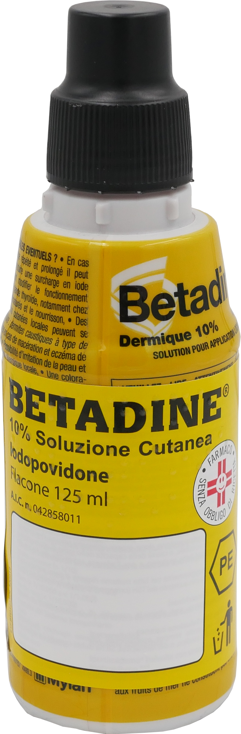 "10% soluzione cutanea"flacone 125 ml"