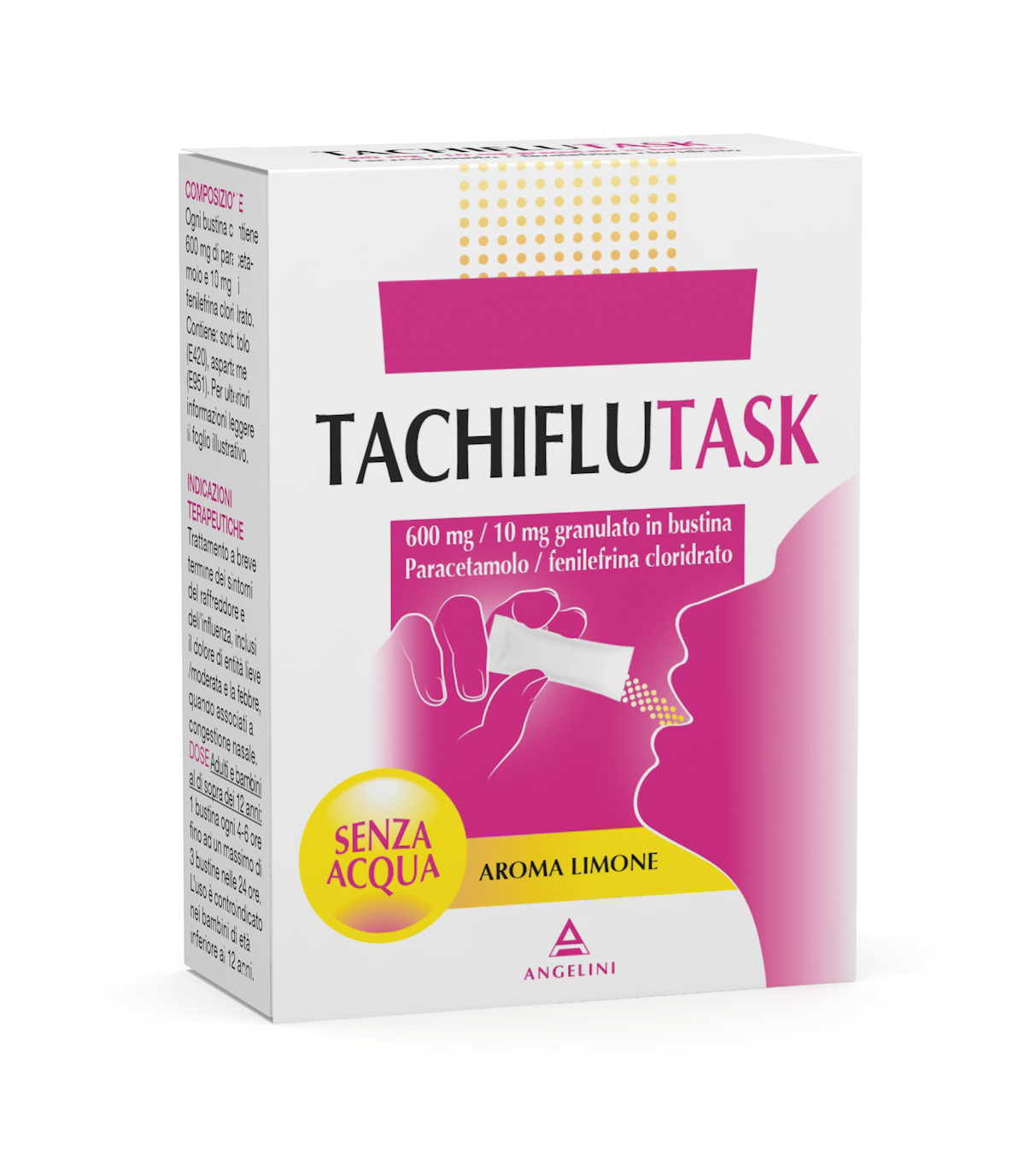 Tachiflutask 600 mg/10 mg granulato in bustina  paracetamolo/fenilefrina cloridrato