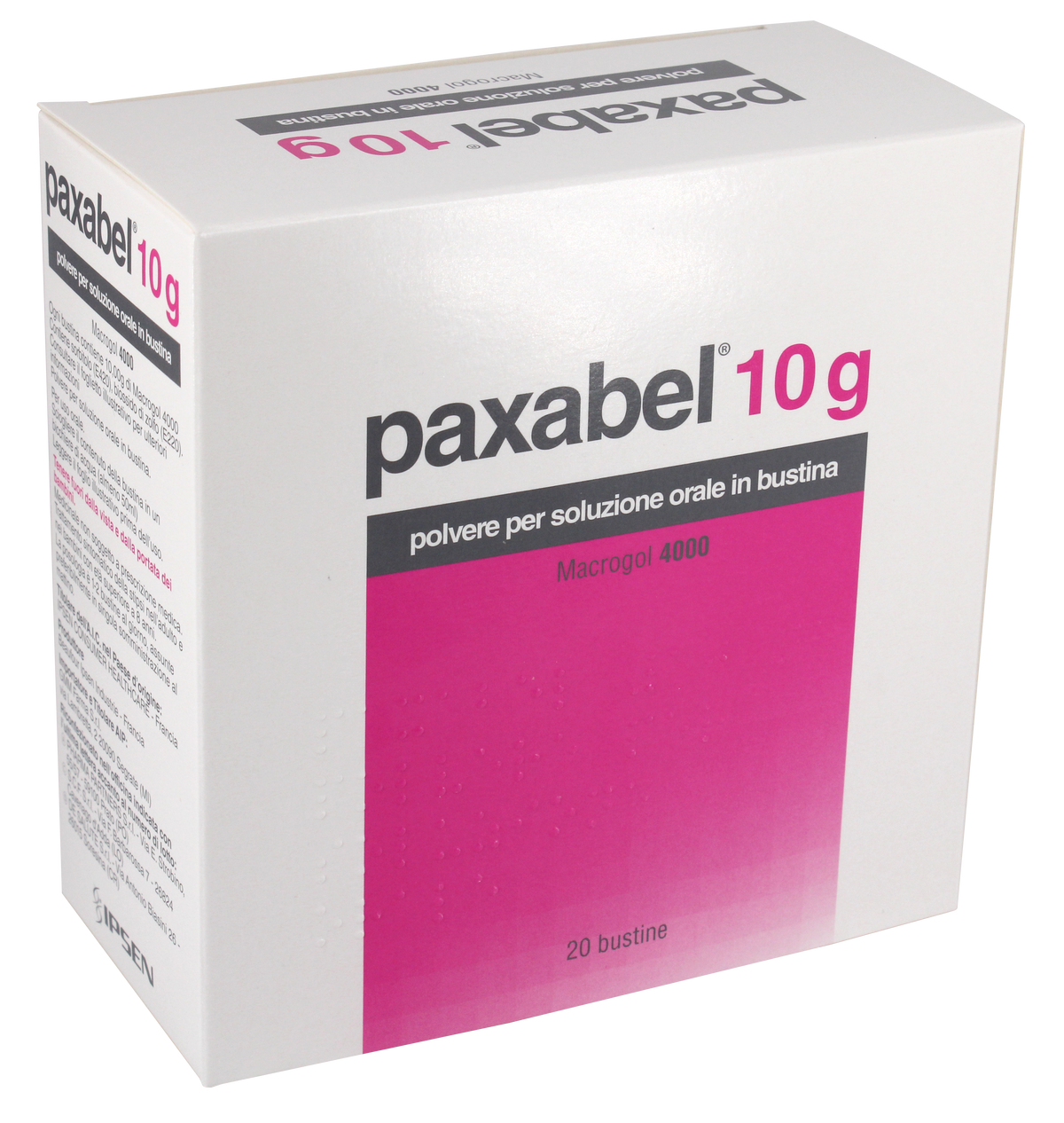 Paxabel 10g, polvere per sospensione orale in bustina macrogol 4000