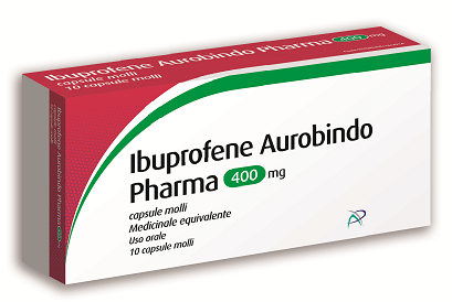 Ibuprofene aurobindo pharma 400 mg capsule molli  medicinale equivalente