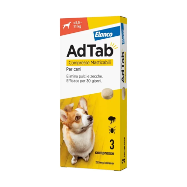 Adtab*3cpr 225mg cani 5,5-11kg
