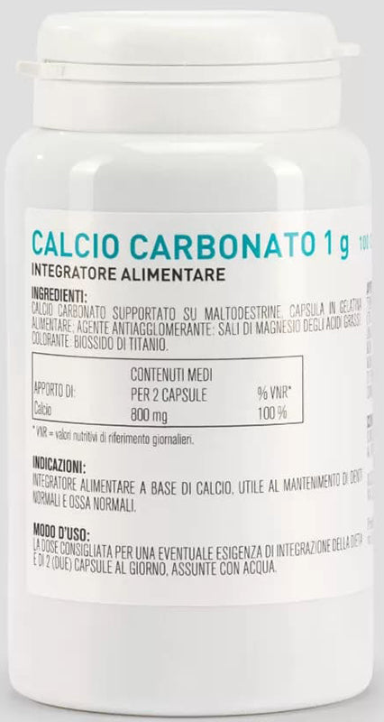 Calcio carbonato 100 capsule