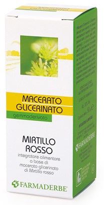 Mirtillo rosso macerato glicerinato 50 ml