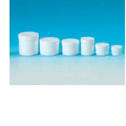 Vasetto polipropilene bianco coperchio vite cc 50