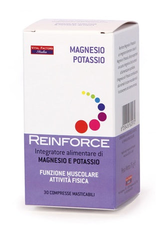 Reinforce magnesio + potassio 30 compresse masticabili