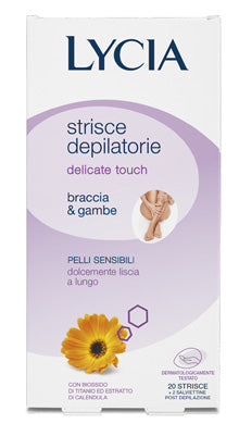 Lycia strisce depilatorie braccia gambe 20 pezzi