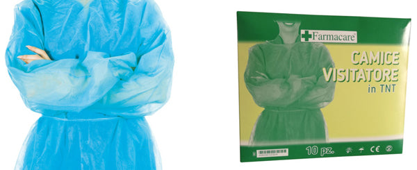 Camice visitatore tnt 10 pezzi