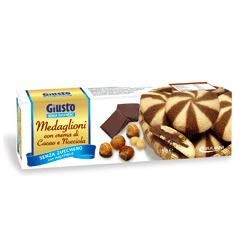 Giusto senza zucchero biscotti medaglioni cacao 175 g