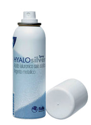 Medicazione in polvere spray per uso topico contenente acido ialuronico sale sodico ha e argento colloidale