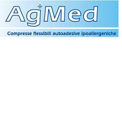 Medicazione ag med in tessuto non tessuto bianco traspirantecon tampone centrale garza assorbente con reticolo argento metallico 10x20 cm 3 pezzi