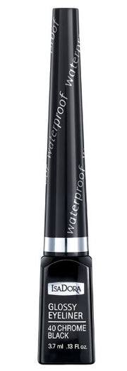 Isadora glossy eyeliner 40 chrome black