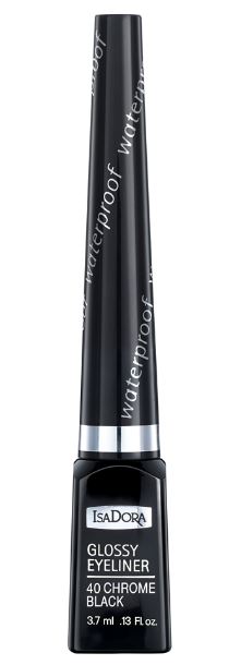 Isadora glossy eyeliner 40 chrome black