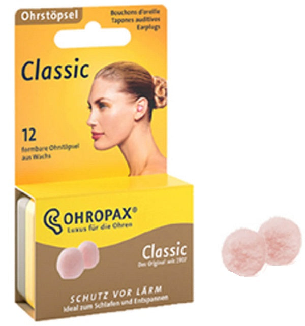 Tappo auricolare ohropax cera 12 pezzi