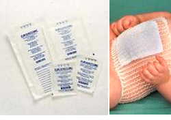 Medicazione sterile non adesiva non aderente in tnt altamente assorbente eurodressing 10x10cm 6 pezzi