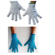 Guanto ambidestro in cotone monofilo bianco per allergie dermatologiche senza cuciture polsino elastico larghezza 65 mm 7 1 paio