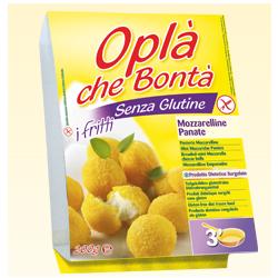 Opla che bonta mozzarelline panate surgelate senza glutine 200 g