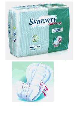 Pannolone per incontinenza a mutandina serenity softdry+ aloe maxi large 15 pezzi