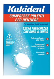Kukident cleanser fresch 32 compresse pulizia protesi dentarie