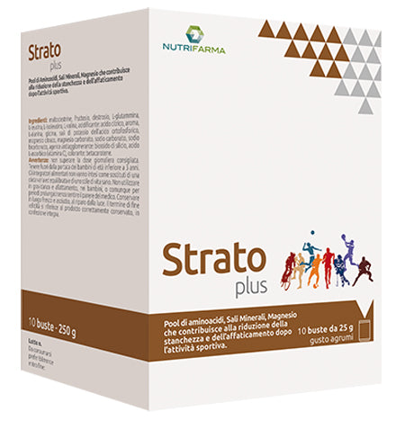 Strato plus 10 bustine 25 g gusto agrumi