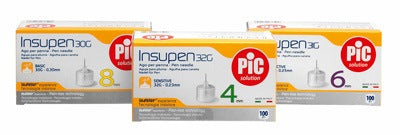 Ago per penna da insulina pic insupen gauge 32 4 mm 100 pezzi