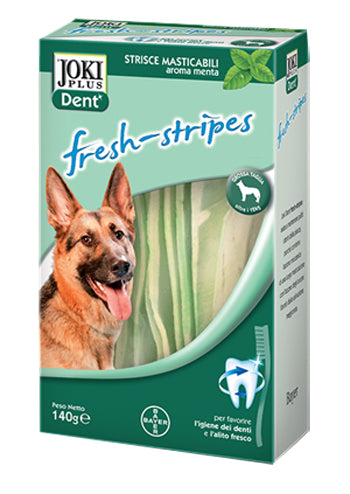 Joki dent fresh-stripes 140 g per cani di taglia grande