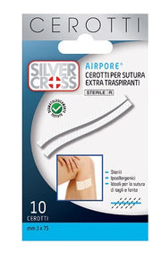 Cerotto silvercross sut airpore 3x75mm 10 pezzi
