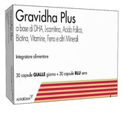 Gravidha plus 30 capsule gialle giorno + 30 capsule blu sera