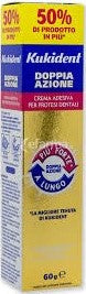 Kukident plus doppia azione crema adesiva per protesi dentarie 60 g