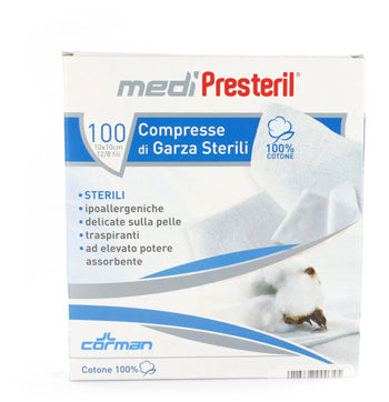 Garza medipresteril sterile monouso 18x40 12 pezzi