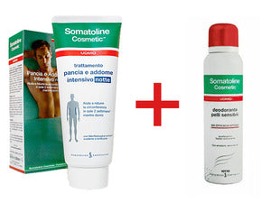 Somatoline cosmetic uomo kit addome + deodorante