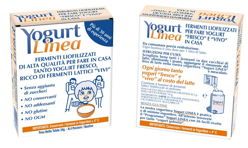 Yogurt linea fermenti liofilizzati 4 bustine da 6,5 g