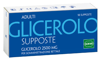 Glicerolo supposte adulti 2500 mg 18 pezzi