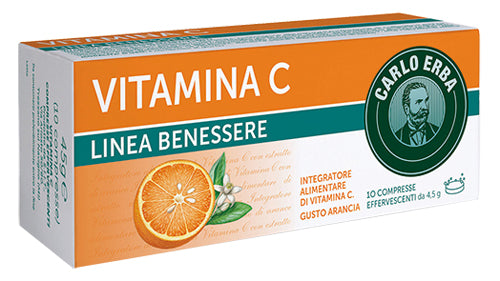 Carlo erba vitamina c linea benessere 10 compresse effervescenti