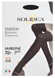 Marlene pois 70 collant opaco fantasia mosto 4xl