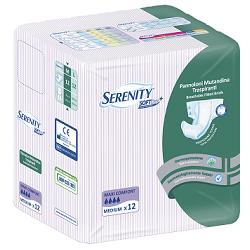 Pannolone per incontinenza a mutandina serenity soft dry+ aloe medium maxicomfort 12 pezzi farmability