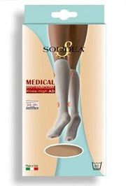 Medical anti embolism knee high bianco s